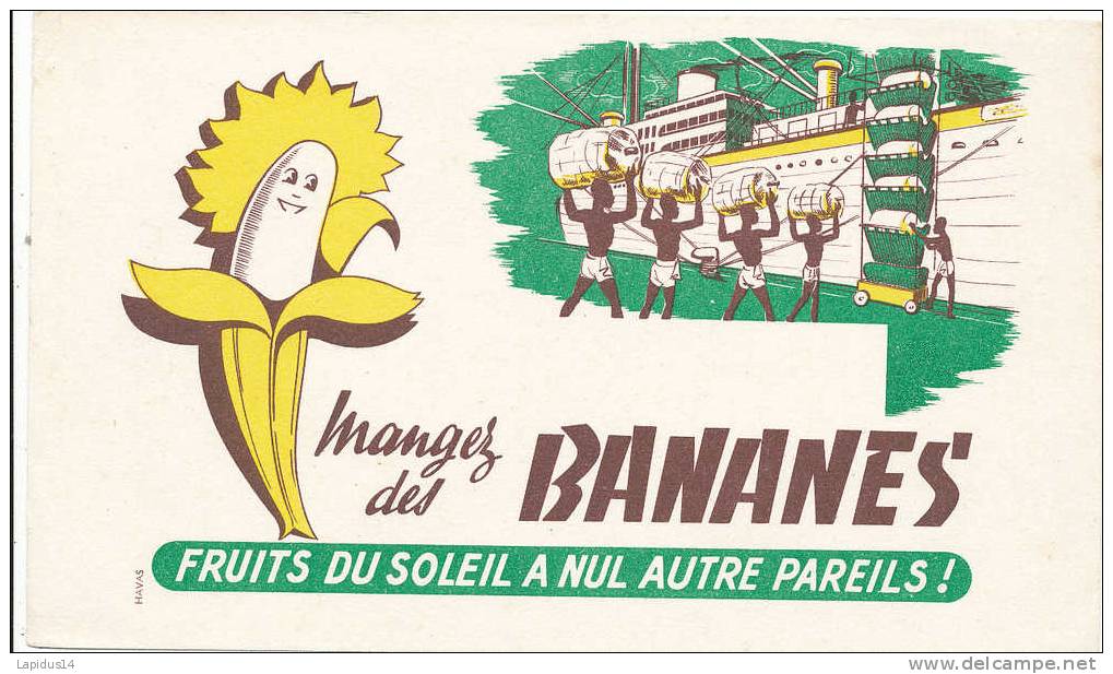 BU 571 /BUVARD MANGER DES BANANES - Alimentare