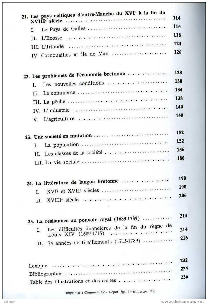 Histoire De La Bretagne Et Des Pays Celtiques T.3 : La Bretagne-Province De 1532 à 1789, Ed. Skol Vreizh, 1986 - Bretagne