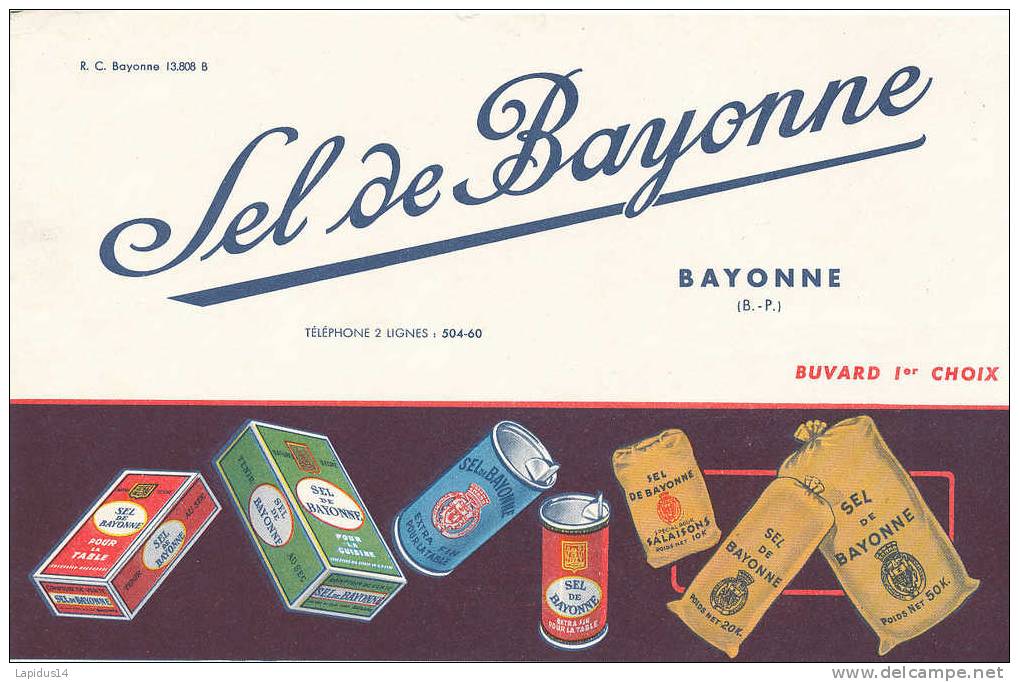 BU 574 /BUVARD    SEL DE BAYONNE   BAYONNE - Alimentare