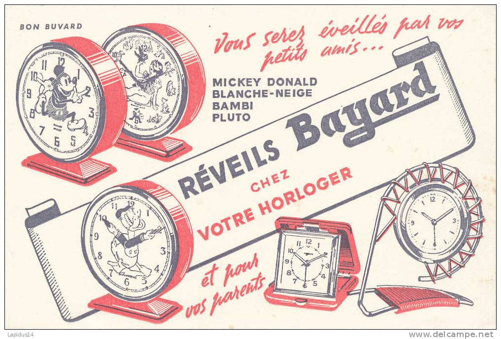 BU 575 /BUVARD    REVEILS BAYARD  CHEZ VOTRE HORLOGER - H