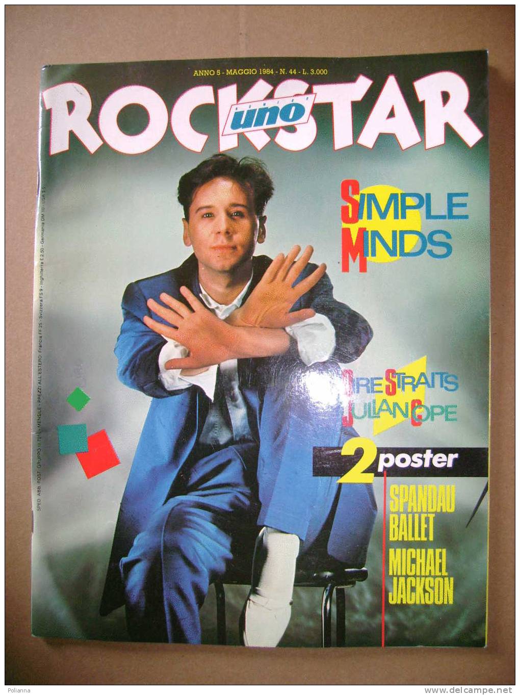 PAI/5 ROCKSTAR UNO 1984/Simple Minds/Dire Straits/Tina Turner/The Smiths - Música