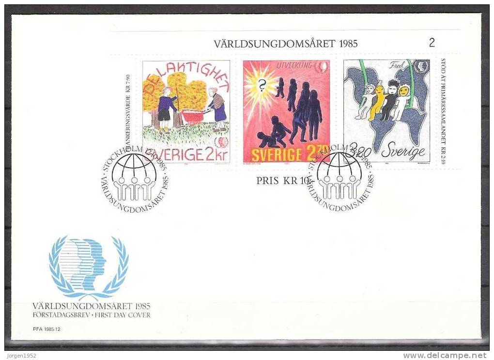 SWEDEN FDC FROM YEAR 1985 - FDC