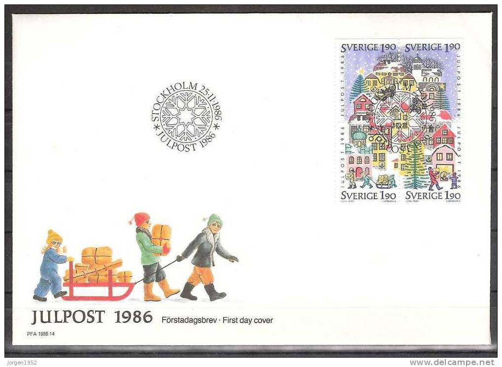 SWEDEN FDC FROM YEAR 1986 - FDC