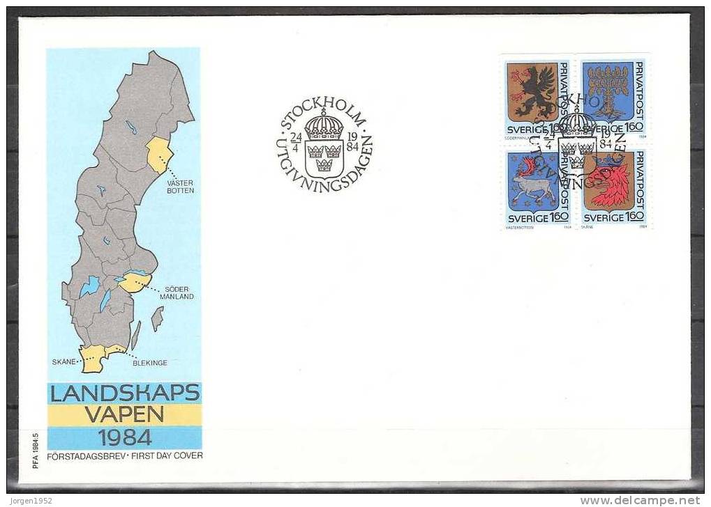 SWEDEN FDC FROM YEAR 1984 - FDC