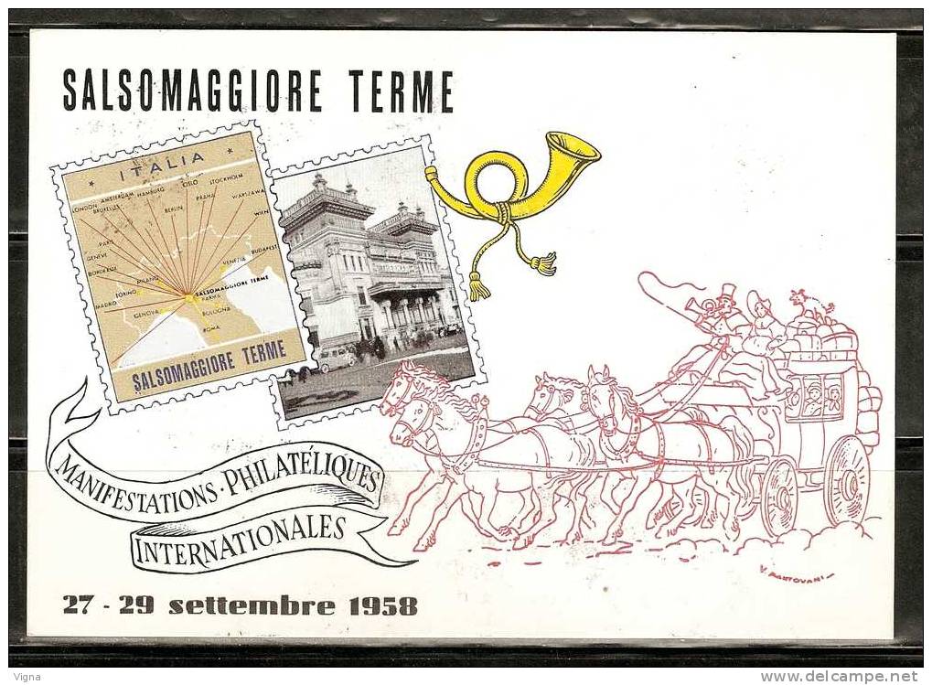 IC171 - REPUBBLICA - Salsomaggiore Terme 1958 - Esposizione Filatelica Internazionale - 1946-60: Storia Postale