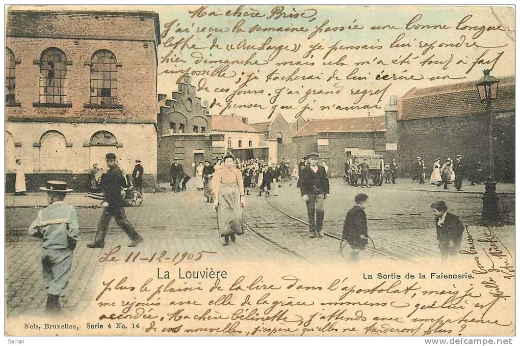 BELGIQUE , Hainaut , LA LOUVIERE , Sortie De La Faiencerie , *10121 - La Louvière