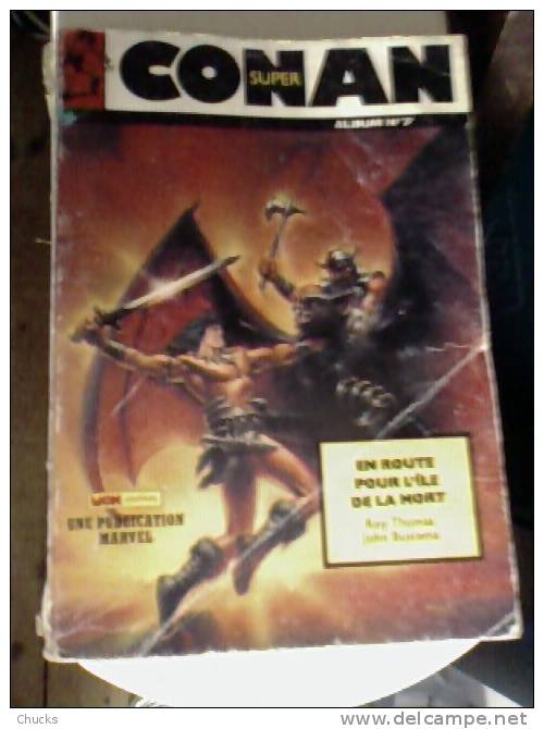 Super Conan Album N°7 (contient N°19, 20 Et 21) - Broché 1987, Mon Journal Marvel - Conan