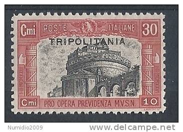 1929 TRIPOLITANIA MILIZIA 30 CENT MH * - RR8470 - Tripolitaine