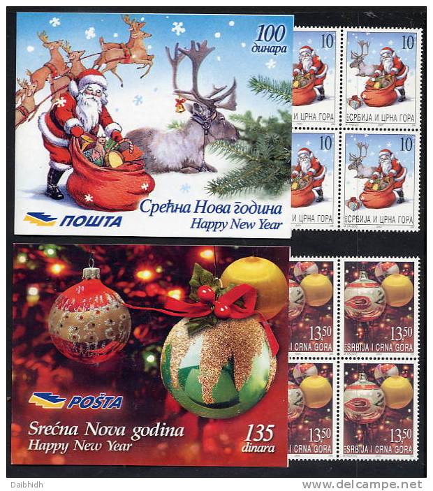 YUGOSLAVIA (Serbia & Montenegro) 2003 Christmas  Booklets MNH / **  Michel 3156-57 MH - Neufs