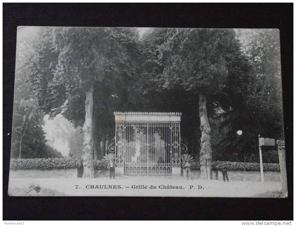 CHAULNES (Somme) - Grille Du Château - Animée - Non Voyagée - Chaulnes