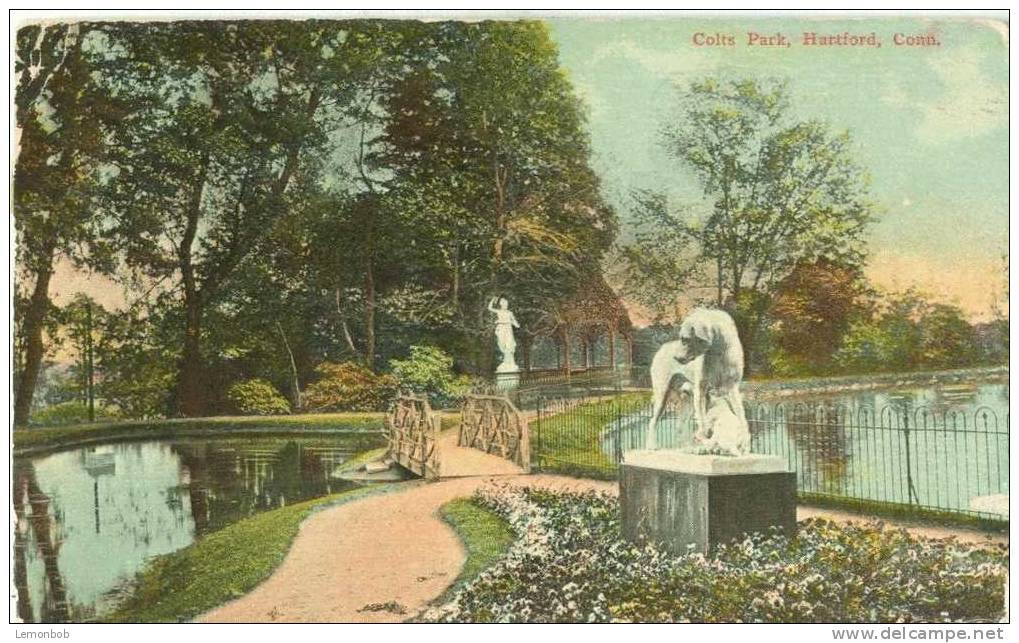 USA – United States – Colts Park, Hartford, Conn 1912 Used Postcard [P3129] - Hartford