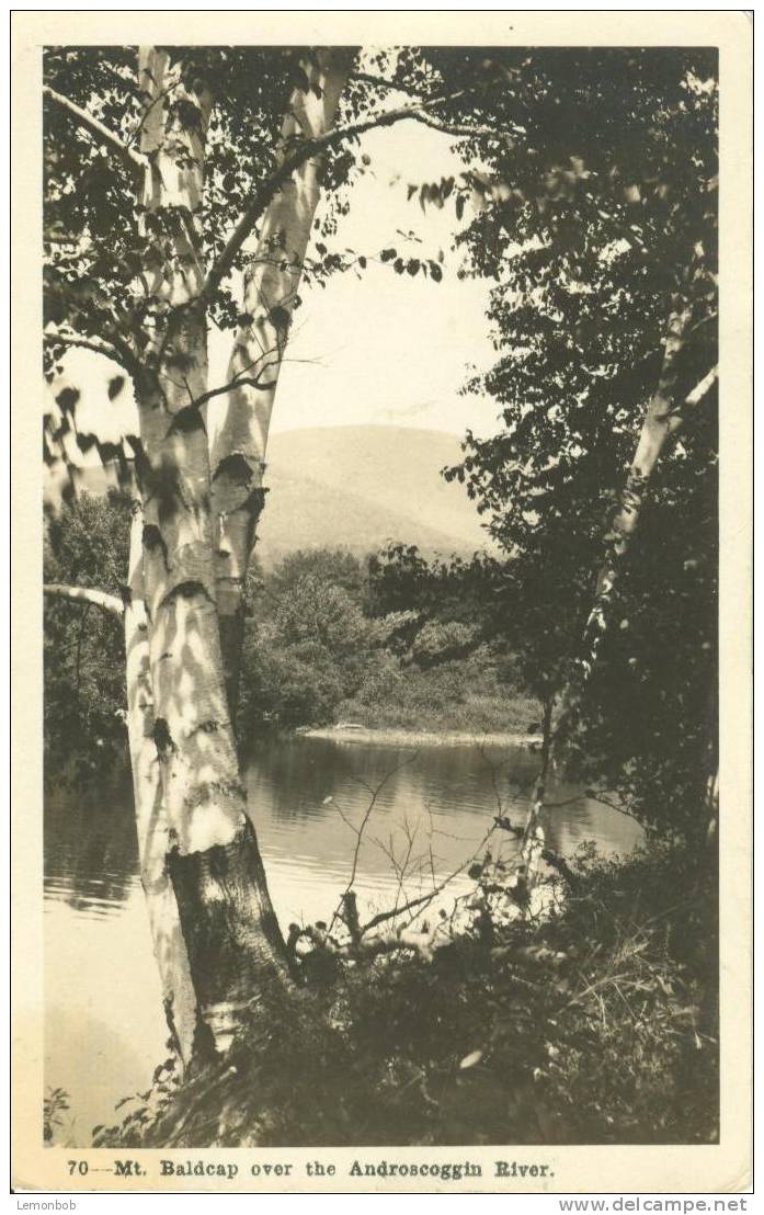 USA – United States –  Mt. Baldcap Over The Androscoggin River 1923 Used RPPC Postcard [P3132] - Other & Unclassified