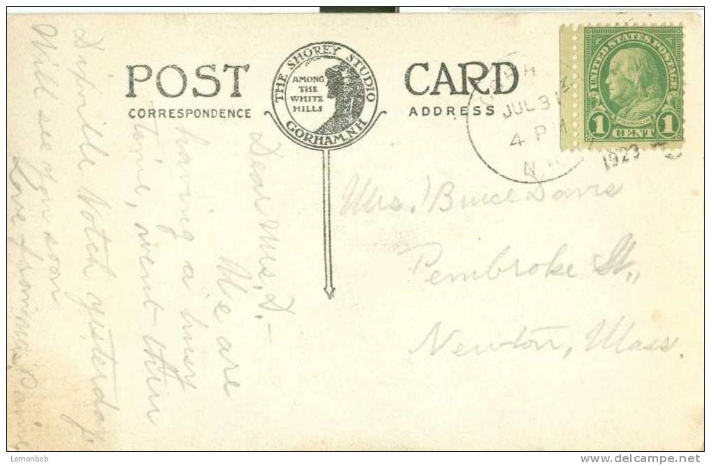 USA – United States –  Mt. Baldcap Over The Androscoggin River 1923 Used RPPC Postcard [P3132] - Other & Unclassified