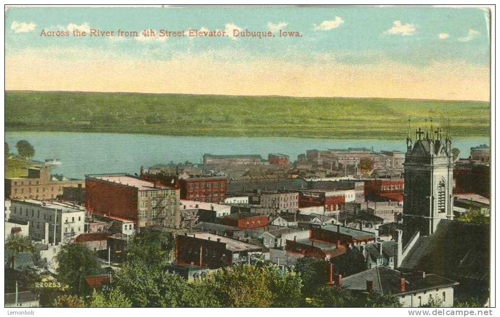 USA – United States – Across The River From 4th Street Elevator, Dubuque, Iowa – Early 1900s Unused Postcard [P3139] - Dubuque