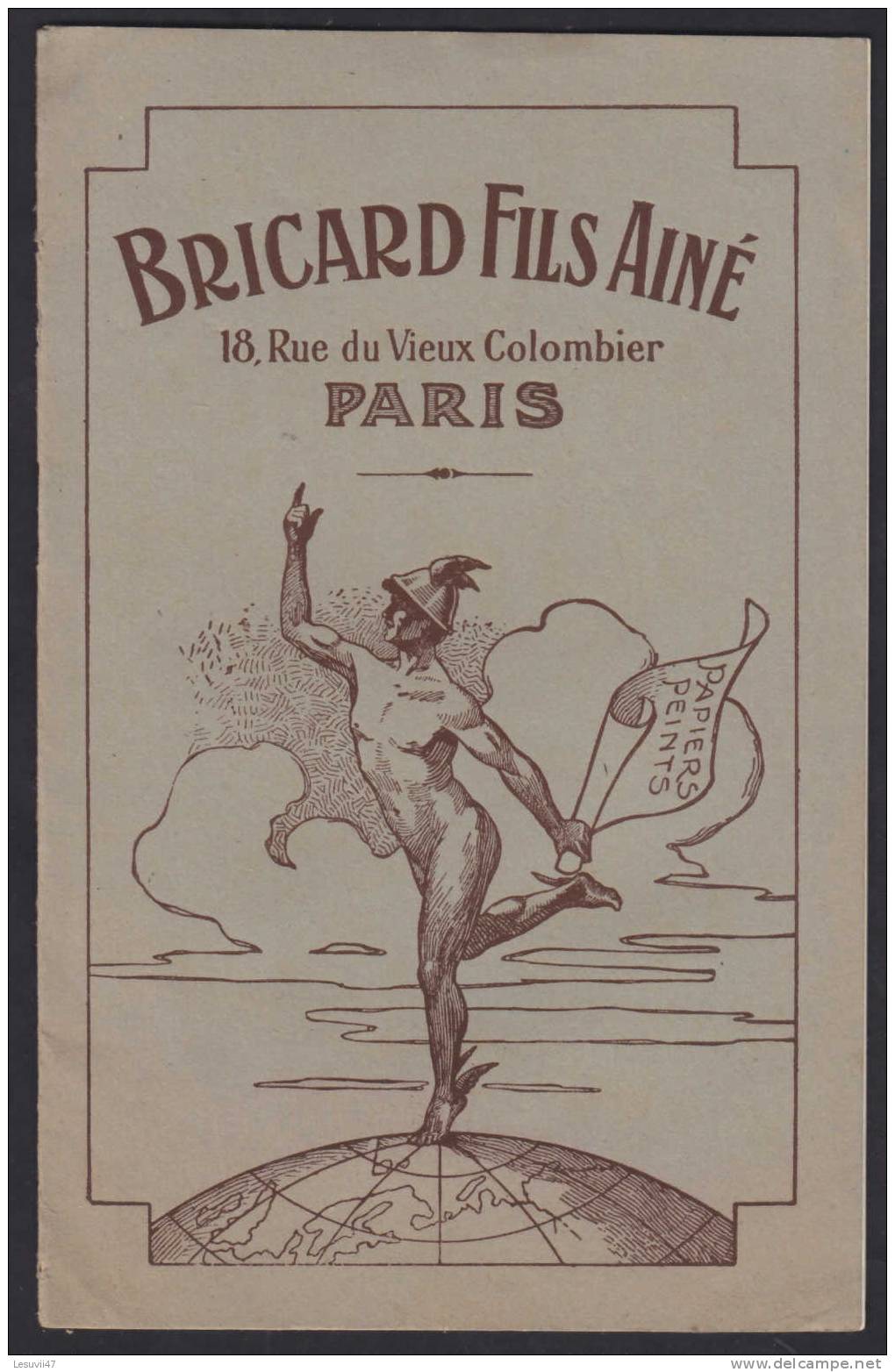 Catalogue  " Bricard Fils Ainé, Papiers Peints ". - Publicités