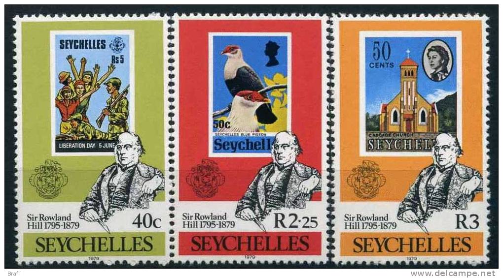 1979 Seychelles, Rowland Hill , Serie Completa Nuova (**) - Seychelles (1976-...)