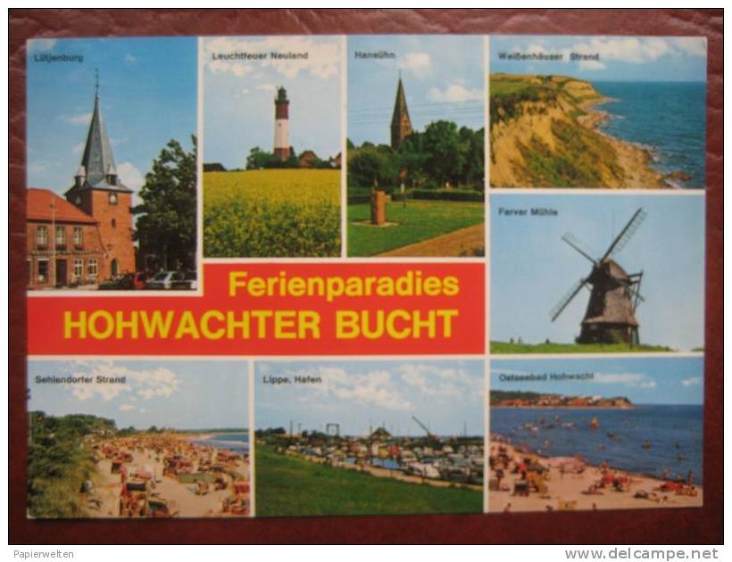 (Hohwacht) - Mehrbildkarte "Ferienparadies Hohwachter Bucht" - Luetjenburg