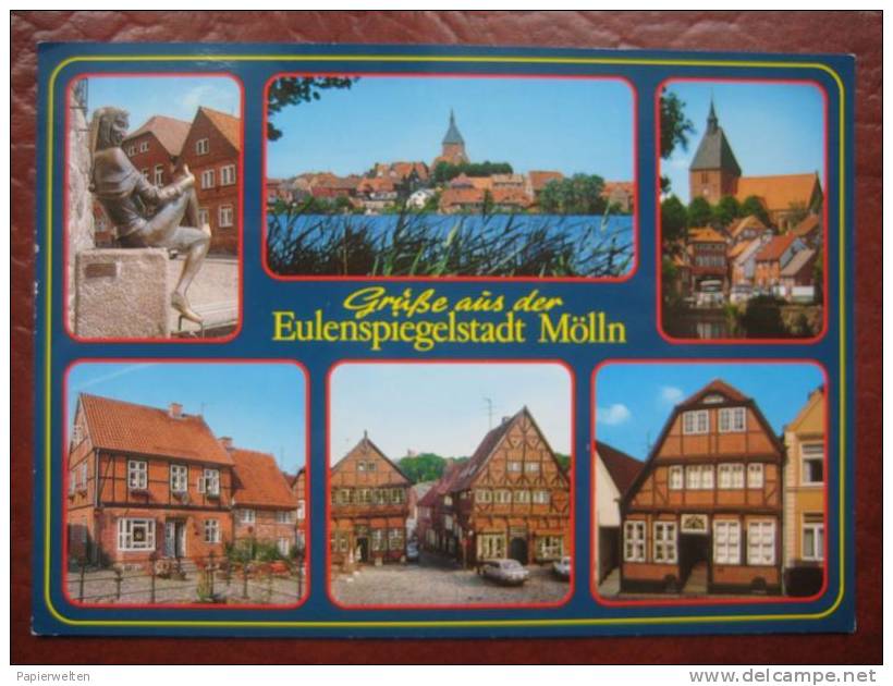 Mölln - Mehrbildkarte "Grüße Aus Der Eulenspiegelstadt Mölln" - Mölln