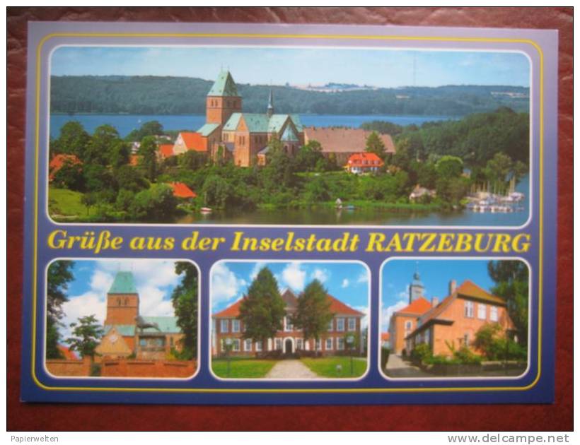 Ratzeburg - Mehrbildkarte "Inselstadt Ratzeburg" - Ratzeburg