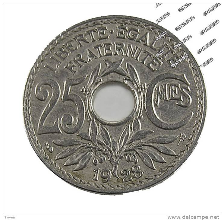 France - 25 Centimes - Lindauer  - 1928 -  Cu.ni - TB+ - Andere & Zonder Classificatie