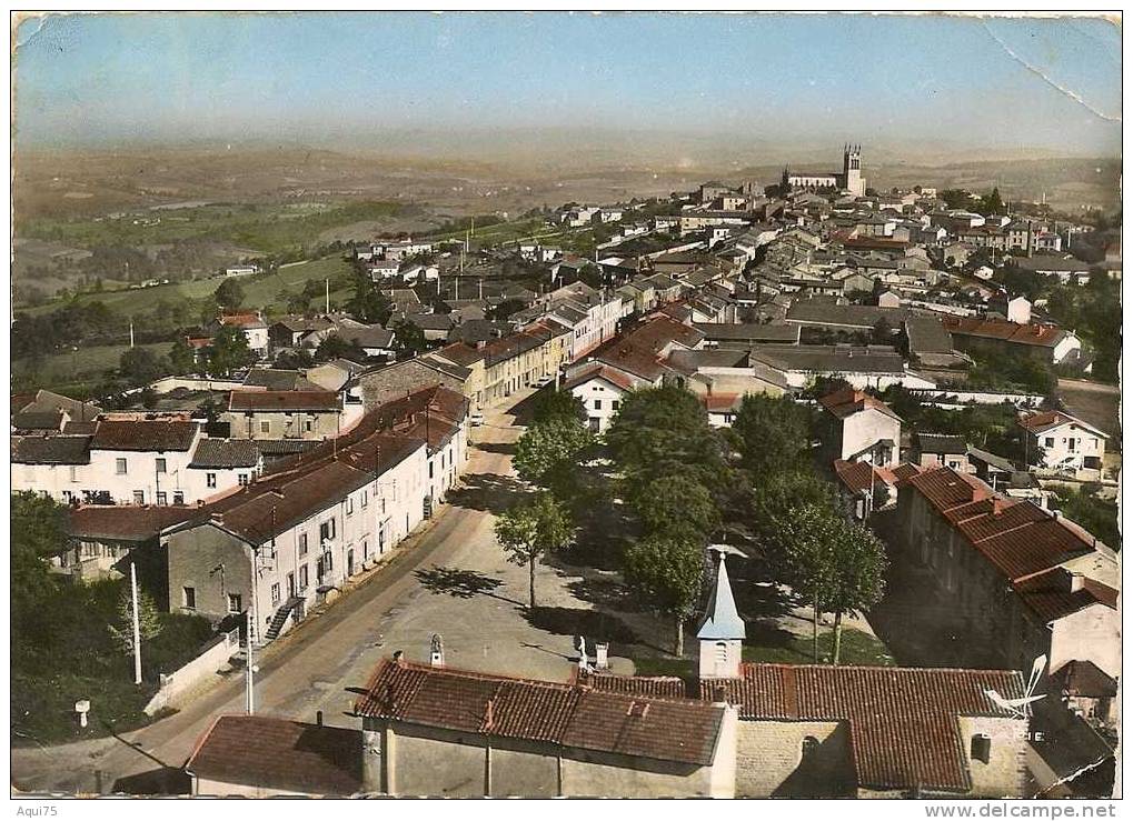 En Avion Au-dessus.de...SAINT JUST-la-PENDUE    Vue Panoramique - Saint Just Saint Rambert