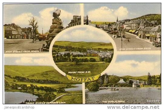 Multi- View Postcard MOFFAT  -Moffat - Dumfries-shire - Dumfriesshire