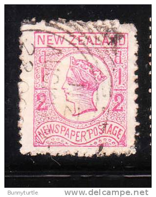 New Zealand 1875-1892 Newspaper Stamp Queen Victoria Used - Usados