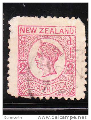 New Zealand 1875-1892 Newspaper Stamp Queen Victoria Used - Gebraucht