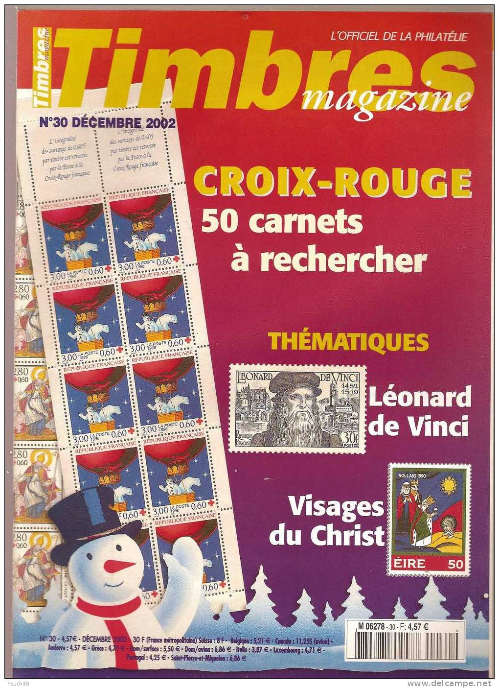 Timbres Magazine N° 30 Décembre 2002 - Francés (desde 1941)