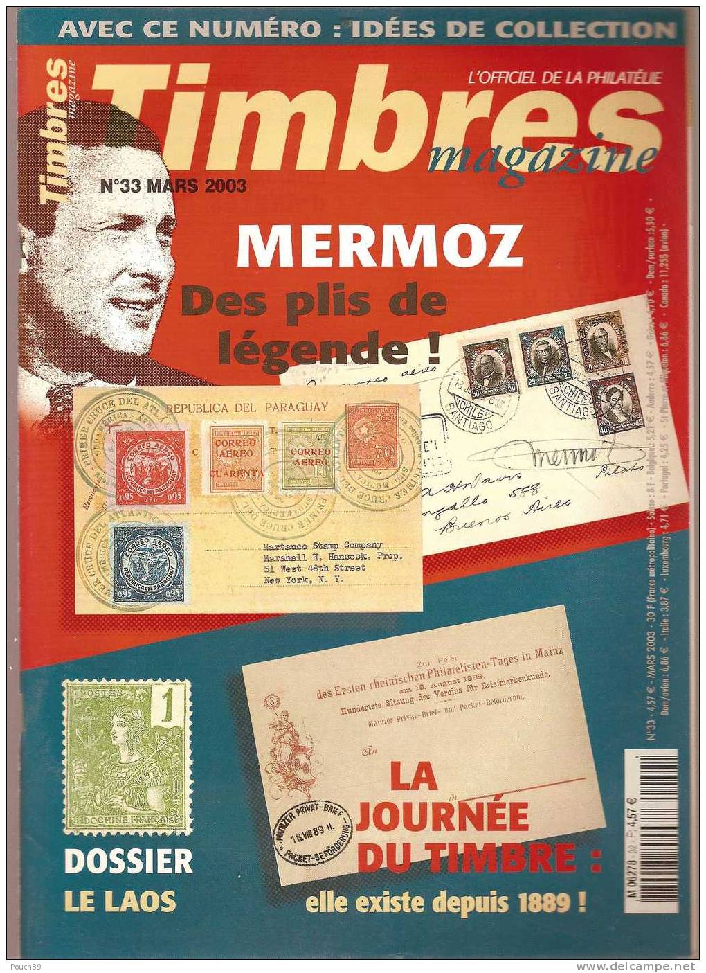 Timbres Magazine N° 33 Mars 2003 - Französisch (ab 1941)