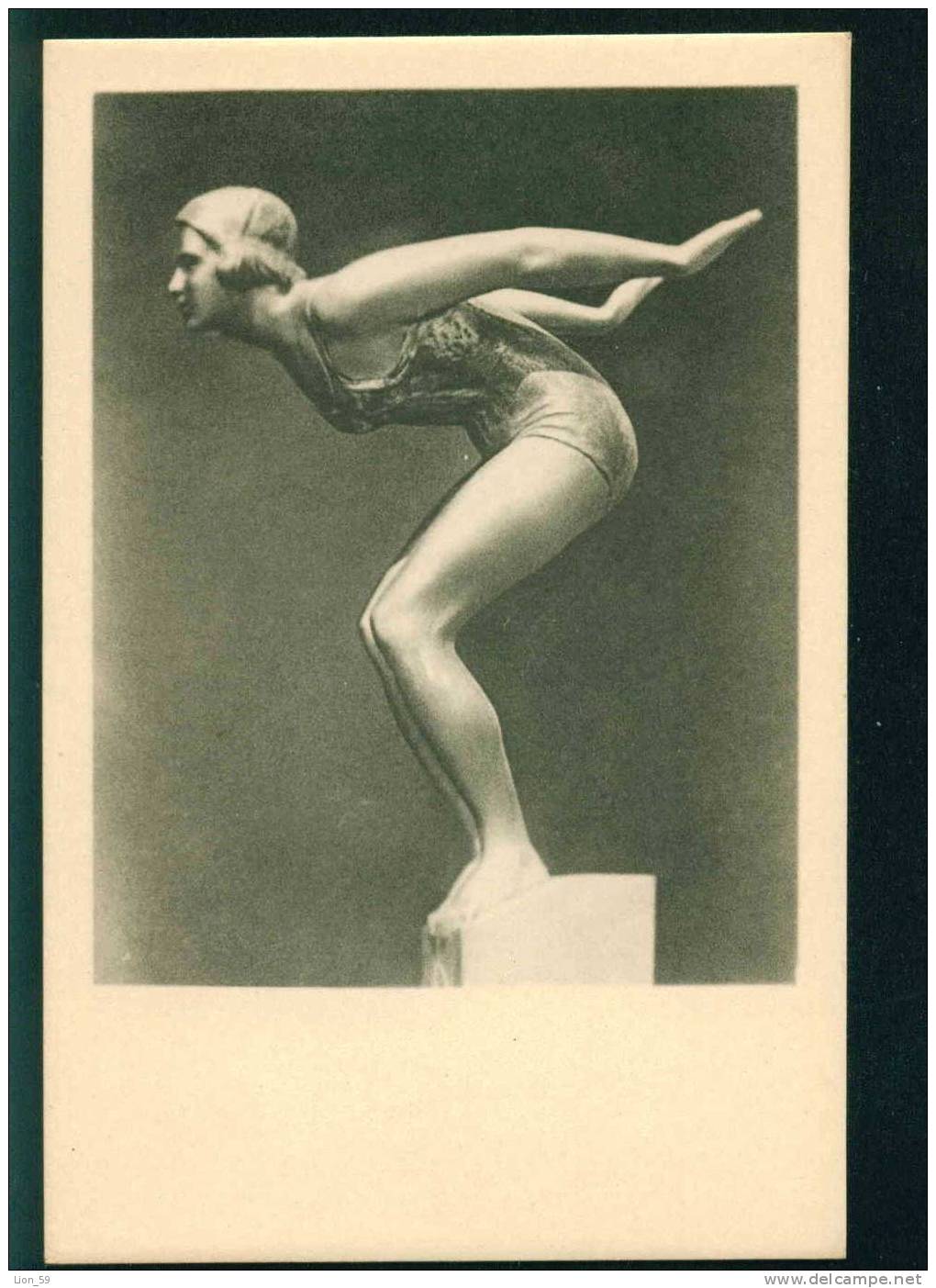 31820 RUSSIA / RUSSIE  Art R.R. IODKO - DIVE Sport Swimming SPORT Sculpture Pc - Natación