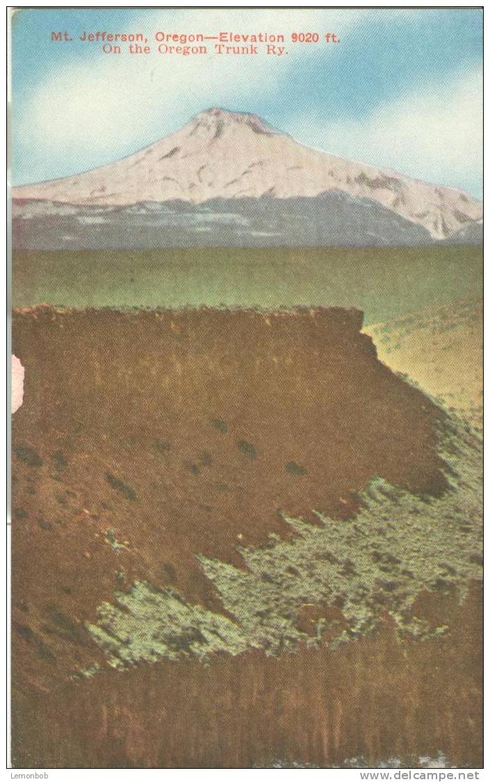 USA – United States – Mt. Jefferson, Oregon – On The Oregon Trunk Ry – Early 1900s Unused Postcard [P3159] - Otros & Sin Clasificación