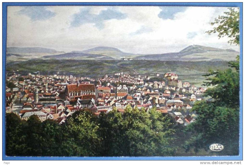 Schwäbisch Gmünd,Panorama-Karte Mit Blick Auf Schw. Gmünd,1920,Künstlerkarte,WIRO, - Schwaebisch Gmünd