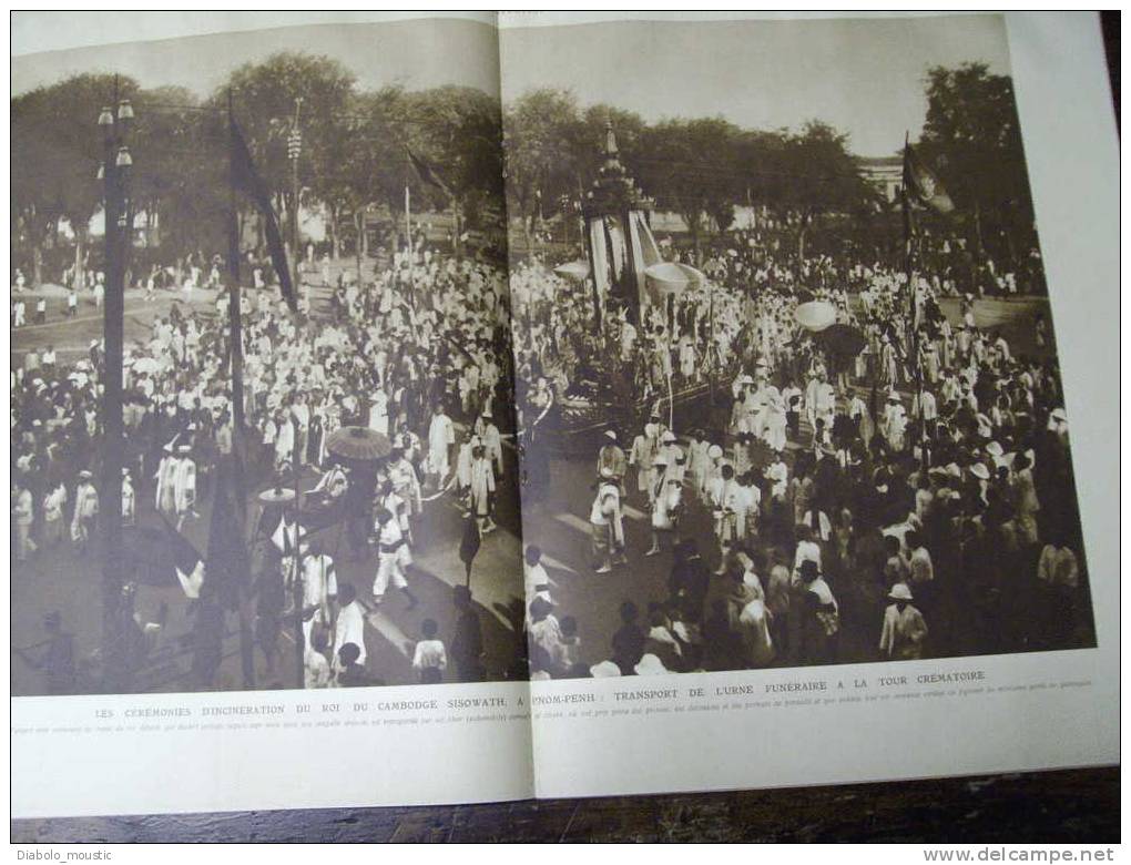 1928 Théâtre d' ORANGE ; Coste et Le Brix ; ROI SISOWATH à PNOM-PENH (important documentaire); Séisme TCHIRPAN ;  MOTOS