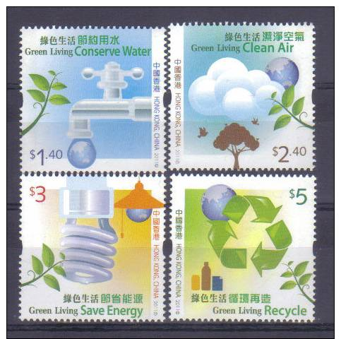 Hong Kong 2011 Green Living    *** - Unused Stamps