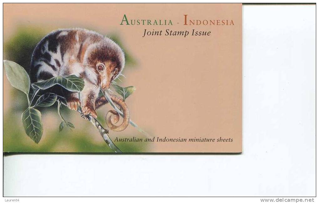 (stamps) 1 Presentation Pack  -  Joint Issue With Indonesia - Australia Set Of Mini-sheet Animals - Ungebraucht