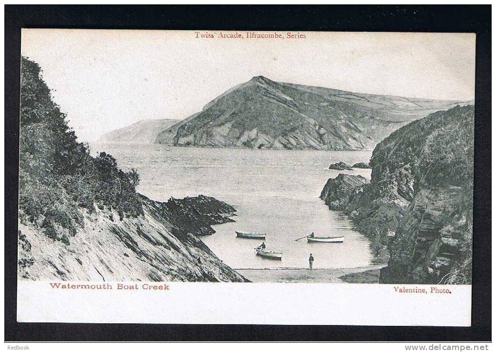 RB 711 - Early  Postcard  - Watermouth Boat Creek Near Ilfracombe Devon - Ilfracombe