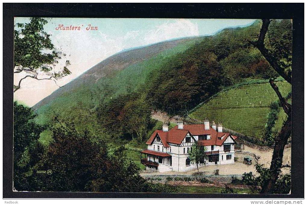 RB 711 - 1908 Postcard  - Hunters Inn Near Ilfracombe Devon - Ilfracombe