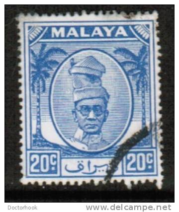 MALAYA---Perak   Scott #  123  F-VF USED - Malayan Postal Union