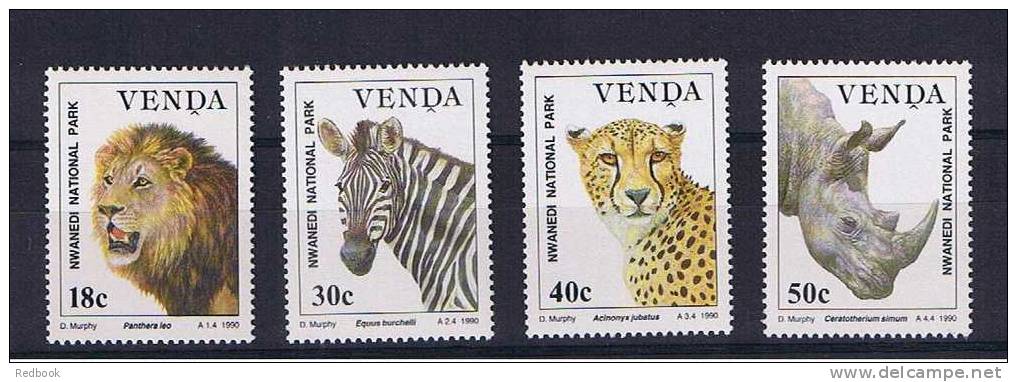 RB 712 - 1990 Venda  - South Africa Stamps - Nwanedi National Park  Set Of 4 MNH Stamps - Rhino - Cheetah - Zebra - Lion - Venda