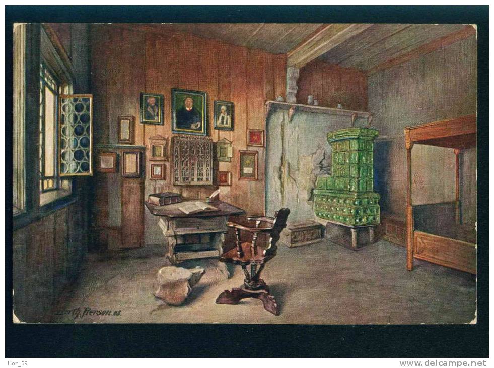 31888 WARBURG Art BERTHOLD PIERSON - Martin  LUTHER ROOM  - GERMANY Pc Series - #  I / 13 - Warburg