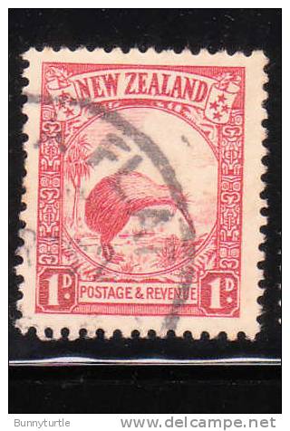 New Zealand 1936-41 Kiwi And Cabbage Palm 1p Used - Used Stamps