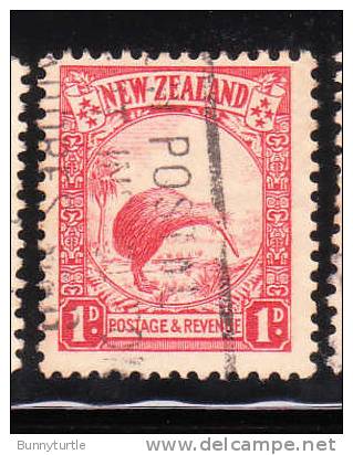 New Zealand 1936-41 Kiwi And Cabbage Palm 1p Used - Usados