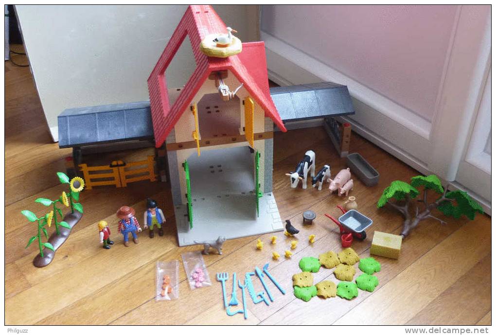 Playmobil - PLAYMOBIL BOITE COMPLETE MAISON FERME EQUIVALENCE BOITE 4490 2005