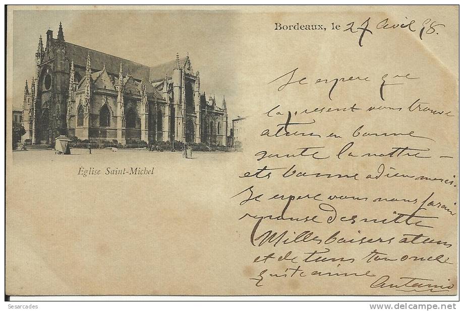 BORDEAUX, Eglise St-Michel, 1898 - Bordeaux
