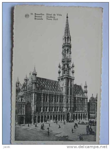 Bruxelles Brussel Eglise Sainte Gudule Old Postcard - Avenues, Boulevards