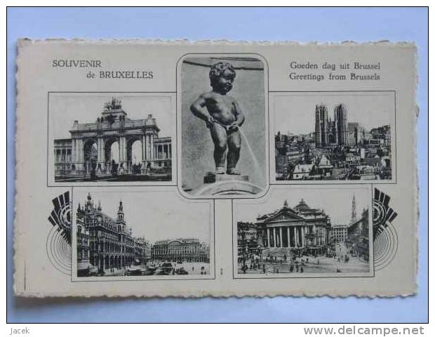 Bruxelles Brussel Souvenir... Old Postcard - Prachtstraßen, Boulevards