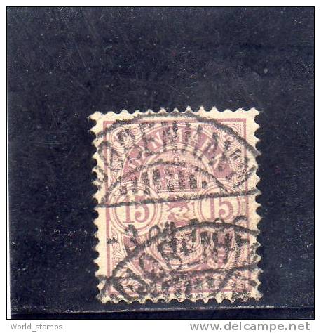 DANIMARCA 1901-02 O - Used Stamps