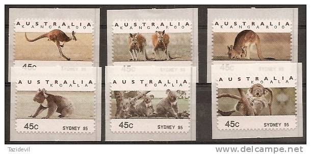 AUSTRALIA - 1994 Kangaroo/Koala Counter Printed Stamps, Sydney. MNH ** - Ungebraucht