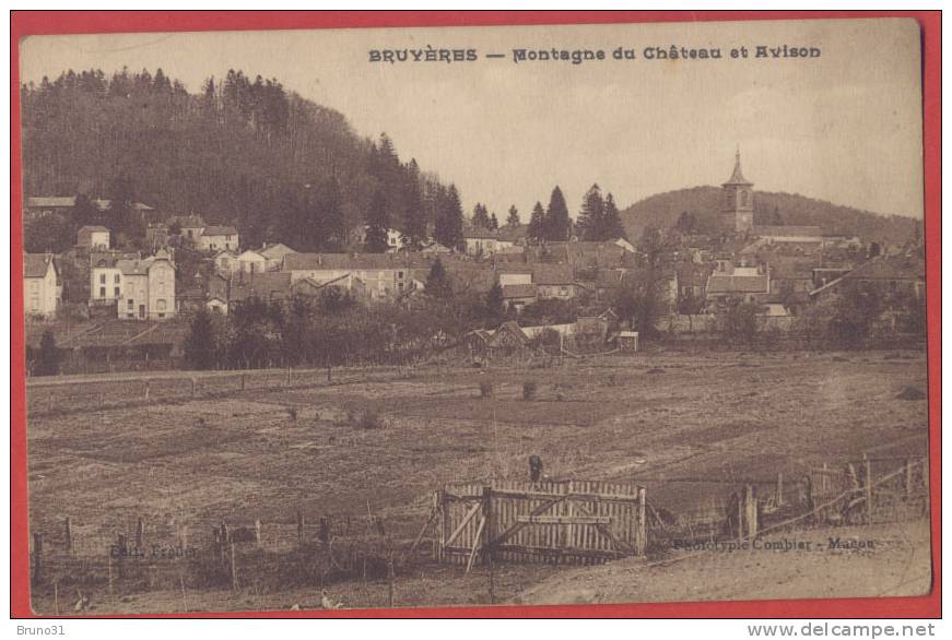 88 BRUYERES : Montagne Du Chateau Et Avison . - Bruyeres